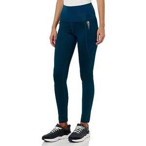 Champion Athletic C-Tech W-Quick-Dry Stretch Poly-Jersey Compression Crop Trainingsbroek voor dames, Cyaan Dark, M