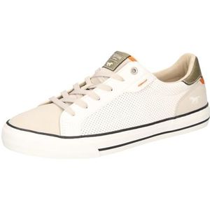 Mustang 4198-303 Sneakers voor heren, beige wit, 40 EU