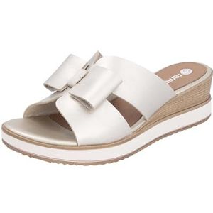 Gezondheidsslippers - Goudkleur - Metallic - Sleehak - Zomerschip met Sierstrik