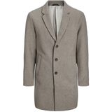 JACK & JONES Heren Jjeharrison Wool Coat Sn wollen jas, grijsbeige, L