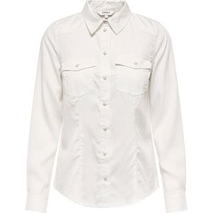 ONLY Dames Onlalexa Colour Ls Shirt WVN, cloud dancer, XXS