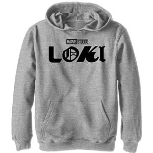 Marvel Boy's Loki Logo Kids Atletisch, Athletic Heather, M, Atletische heide, M
