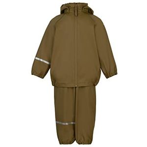 Celavi Unisex Basic Recycle Pu Rainwear Set voor kinderen, Nutria, 100