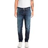 Replay Heren Regular Slim Fit Jeans Willbi, 007, donkerblauw, 29W / 32L