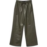 VERO MODA - VMKANANDA - Broek - Donkergroen - Imitatieleder