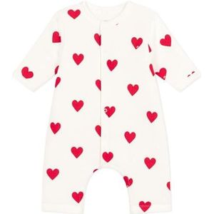 Petit Bateau lange rompertje voor baby's, marshmallow/terkuit, Prematuro
