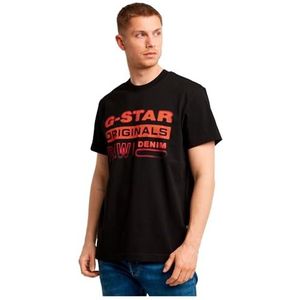 G-Star RAW Gradient Originals Regular Tee, Zwart (Dk Black D25149-336-6484), XS
