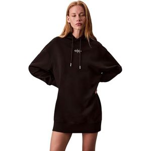 Calvin Klein - Sweatjurk LS MONOLOGO PREMIUM TERRY HOODIE - Zwart
