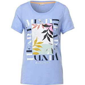 Street One Damesshirt met korte mouwen, Sphere Blue., 36