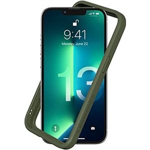 RHINOSHIELD Bumper Case Compatible with [iPhone 13/13 Pro] | CrashGuard NX - Shock Absorbent Slim Design Protective Cover 3.5M / 11ft Drop Protection - Camo Green