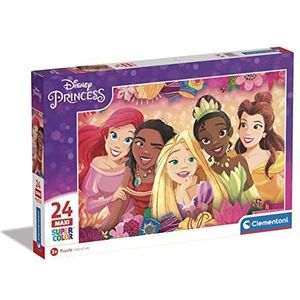 Clementoni - Puzzel 24 Stukjes Maxi Disney Princess, Kinderpuzzels, 3-5 jaar, 24241