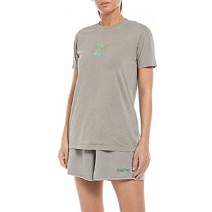 Replay T-shirt voor dames, 585 Nepali Grey, L