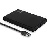 ACT Externe HDD-Behuizing Voor 2,5"" SATA HDD/SSD 9,5 Mm, USB 3.1, Ondersteuning UASP, Behuizing Zonder Gereedschap - AC1215