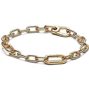 Pandora ME Link Chain Armband In 14K Verguld Voor Medaillon Charms, 23 cm, Geel goud, Geen edelsteen