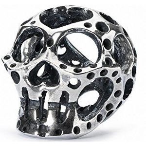 Trollbeads Dames Bead Mexicaanse Sugar Skull 925 zilver - TAGBE-20162, Eén maat, Zilver, Geen edelsteen
