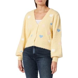 LIBBI Gebreide damesjas, geel, XS-S, geel, XS-S