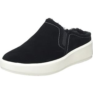 Clarks Dames Layton Gem Sneaker, Black SDE, 35,5 EU