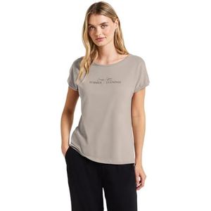 T-shirt - Col Rond - Epaules Tombantes - Mélange de Coton et Modal Doux