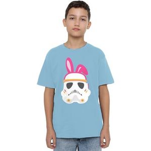 Star Wars Paashaas Stormtrooper Unisex Kids T-shirt, lichtblauw, 9-10 jaar, Lichtblauw, 9-10 jaar