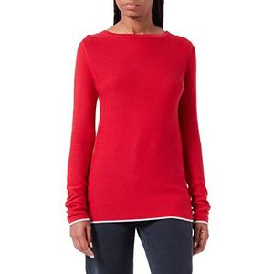 Timezone Dames Boat Neck Pullover Gloss Red, XXL