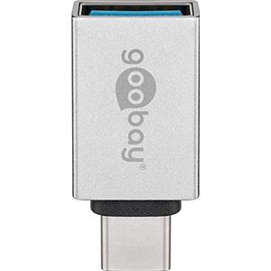 Goobay 56620 USB-C/USB-A OTG Super Speed Adapter voor het aansluiten van laadkabels - zet USB-C-aansluiting om in USB-A-aansluiting