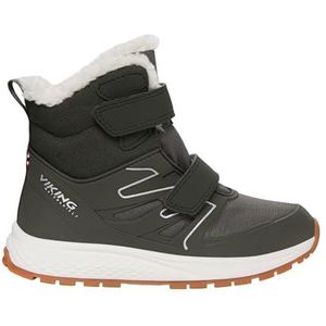 viking Unisex Kids Equip Defence Warm WP 2V Sneeuwlaarzen, Huntinggreen olijf, 25 EU