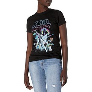 Star Wars Dames T-Shirt, Zwart, S