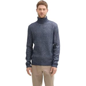 Pull Classique - Tricot - Chiné - Polyester Recycled - Col Roulé