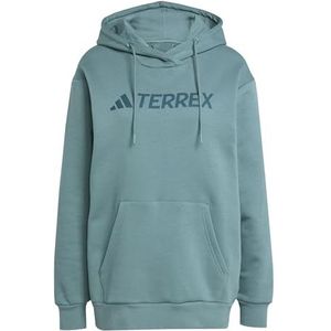 adidas Dames Terrex Multi Large Logo Hoodie, preloved teal, XS
