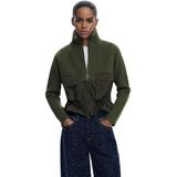 Cardigan - Effen - Ritsjack - Met Zakken - Verstelbaar Elastiek in Taille