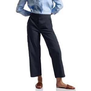 STREET ONE 7/8 Cargo Satijnen broek, blauw (deep blue), 36W x 26L