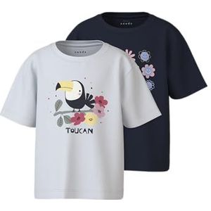 Name It - Mini T-shirt - Kind - Normale Pasvorm - Korte Mouwen - Rond Col