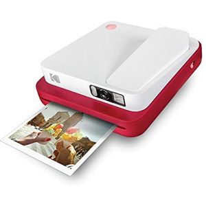 KODAK Smile Classic Instant Digitale camera + Bluetooth (Rood), 16MP, starter pack 8,5 x 4,25 inch ZINK papier