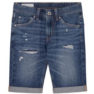 Pepe Jeans Korte broek voor jongens, blauw (denim), 16 jaar, Blauw (Denim), 16 Jaren