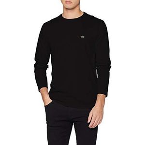 Lacoste Regular Fit T-shirt met lange mouwen voor heren, Zwart, 6XL