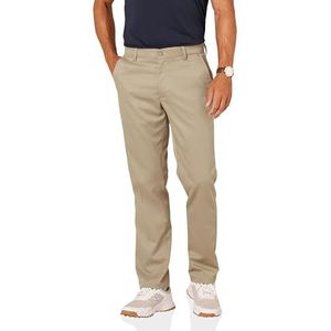 Amazon Essentials Heren rechte pasvorm stretch golfbroek, kaki bruin, 32W x 32L