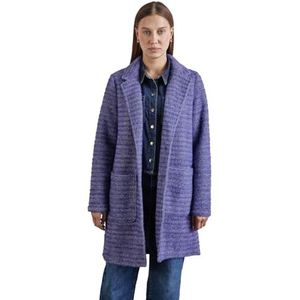 Wol-look - Jasje - Deep Lilac - Zonder Capuchon - V-hals