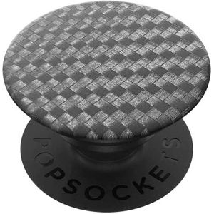 PopSockets PopGrip - uittrekbare sokkel en handgreep voor smartphones en tablets met een verwisselbare top - Carbonite Weave