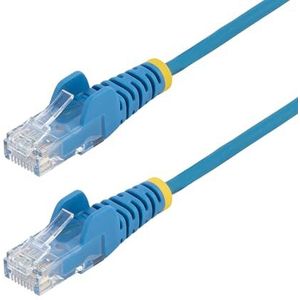 StarTech.com 2 m CAT6 kabel - Slim CAT6 netwerkkabel - blauw - snagless RJ45 connector - gigabit ethernet kabel - 28 AWG (N6PAT200CMBLS)