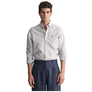Gant - 3000232 Oxford Overhemd - Blauw - Katoen - Lange Mouwen