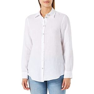 Seidensticker Dames regular fit lange mouwen blouse, wit, 44, wit, 44