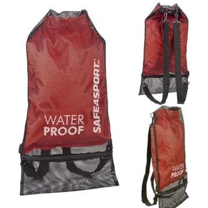 SAFE4SPORT Waterdichte rugzak, 20 liter, sneldrogende nettas voor natte spullen, waterdichte rugzak voor op het strand, voor kajakken, SUP, Rugzak