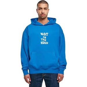 MC Heren Heren Tops NITM-Whirled Back x Ultra Heavy Hoody, Oversized Fit, 100% Katoen, 5XL, cobalt blue, 5XL
