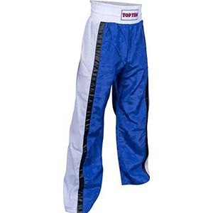 TOP TEN Kickboxbroek ""mesh"", blauw/wit., One Size