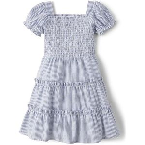 Gymboree,and Toddler Short Sleeve Dresses,Linen Blue,6