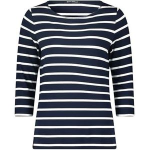 Betty Barclay T-shirt voor dames, donkerblauw/crème., 36