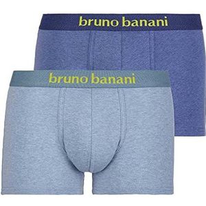 bruno banani Short 2 Pack Denim Fun, jeansblauw // lichtblauw gemêleerd, M