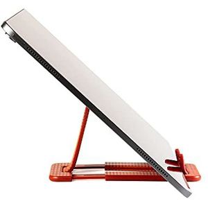 Flexistand Compacte iPad, tablet en telefoonhouder, verstelbare flexibele mobiele bureaustandaard op reis, draagbare houder, dock, compatibel met eReader/Kindle/Smartphone/Samsung (Pro Red Dots)