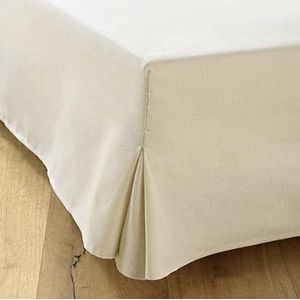 Bedrok 160x200 Ecru | 4 Zijden met een Hoogte van 30 cm | Gemaakt in Europa