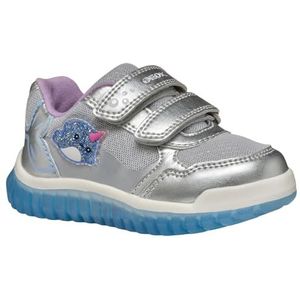 Geox Meisjes B Lightyloo Girl A Sneakers, Zilveren hemel, 27 EU